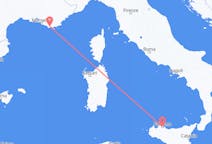 Flug frá Toulon, Frakklandi til Palermo, Ítalíu