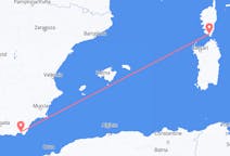 Vluchten van Figari, Frankrijk naar Almeria, Spanje