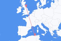 Flyreiser fra Constantine, Algerie til Durham, England