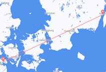 Flyrejser fra Sønderborg, Danmark til Kalmar, Sverige