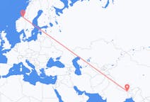 Flights from Bhadrapur, Mechi, Nepal to Trondheim, Norway