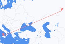 Flyreiser fra Kostanaj, Kasakhstan til Palermo, Italia