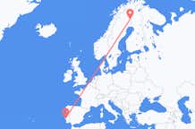 Vols de Pajala, Suède pour Lisbonne, portugal