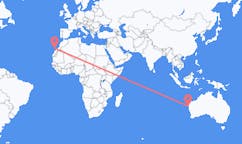Flyreiser fra Carnarvon, Australia til Ajuy, Spania