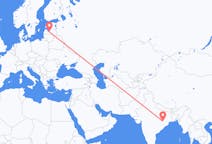 Flights from Jhārsuguda, India to Riga, Latvia