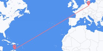 Flyrejser fra Aruba til Tyskland