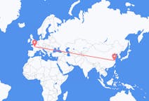 Flyrejser fra Wuxi, Kina til Tours, Frankrig