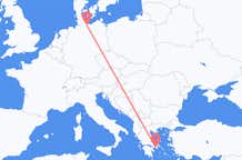 ドイツのリューベックから、ギリシャのアテネまでのフライト