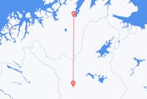 Vluchten van lakselv, Noorwegen naar Kittila, Finland