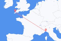 Flights from Genoa, Italy to Newquay, the United Kingdom