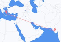 Flyreiser fra Jamnagar, India til Santorini, Hellas