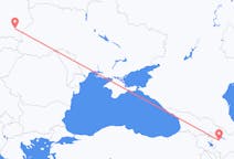 Flyreiser fra Gandsja, Aserbajdsjan til Rzeszow, Polen