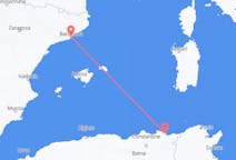 Flyreiser fra Annaba, Algerie til Barcelona, Spania