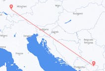 コソボのプリシュティナから、ドイツのメミンゲンまでのフライト