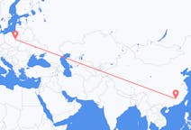 Flyreiser fra Ganzhou, Kina til Warszawa, Polen