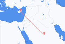 Lennot Al-Qassimin alueelta Larnakaan