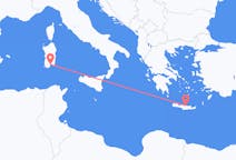Flüge von Heraklion, Griechenland nach Cagliari, Italien