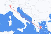 从米蘭飞往雅典的航班