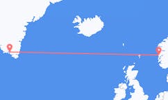 出发地 格陵兰纳萨克目的地 挪威卑爾根的航班