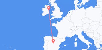 Flyrejser fra Irland til Spanien