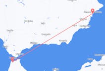 出发地 摩洛哥出发地 丹吉尔目的地 西班牙阿利坎特的航班