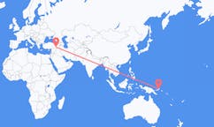 파푸아 뉴기니 라바울에서 출발해 터키 배트맨에게(으)로 가는 항공편