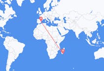 Flights from Tôlanaro, Madagascar to Valencia, Spain