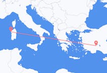 Flights from Isparta, Turkey to Alghero, Italy