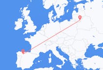 Flights from Leon to Vilnius