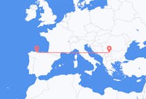 Flyrejser fra Asturien, Spanien til Niš, Serbien