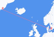 出发地 瑞典马尔默目的地 格陵兰库鲁苏克的航班