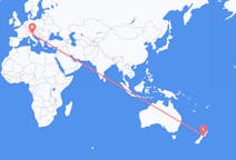 Flyg från Wellington, Nya Zeeland till Venedig, Italien