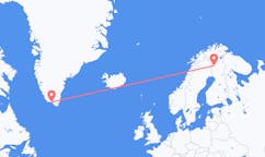 Flyg från Kolari, Finland till Qaqortoq, Grönland