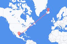 Vluchten van Tampico, Mexico naar Akureyri, IJsland