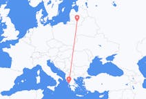 Vluchten van Kaunas, Litouwen naar Preveza, Griekenland