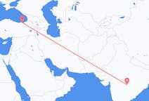 Flyrejser fra Nagpur, Indien til Trabzon, Tyrkiet