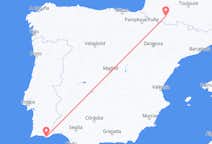Flyg från Faro District, Portugal till Lourdes (kommun i Brasilien, São Paulo, lat -20,94, long -50,24), Frankrike