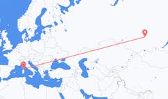 Fly fra Krasnojarsk til Figari