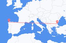 Flights from La Coruña to Burgas
