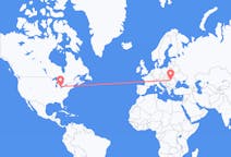 Flights from Detroit, the United States to Cluj-Napoca, Romania