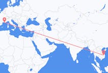 Flyrejser fra Pleiku, Vietnam til Marseille, Frankrig