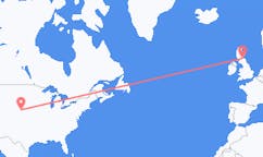 Flyreiser fra Nord Platte, USA til Edinburgh, Skottland