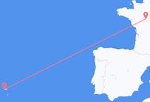 Fly fra Ponta Delgada til Tours