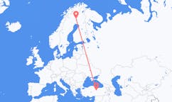 Flyrejser fra Pajala, Sverige til Sivas, Tyrkiet