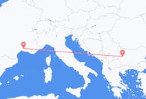 Vluchten van Sofia, Bulgarije naar Nîmes, Frankrijk