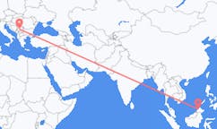 말레이시아 코타 키나발루에서 출발해 세르비아 크랄예보로(으)로 가는 항공편