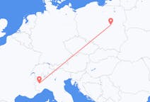 Flights from Warsaw to Turin