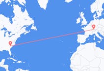 Vluchten van Columbia, Verenigde Staten naar Zürich, Zwitserland