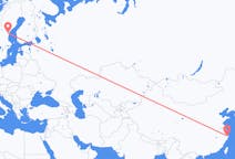 出发地 中国出发地 宁波市目的地 瑞典松兹瓦尔的航班