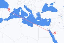 Vluchten van Medina, Benevento, Saoedi-Arabië naar Zaragoza, Spanje